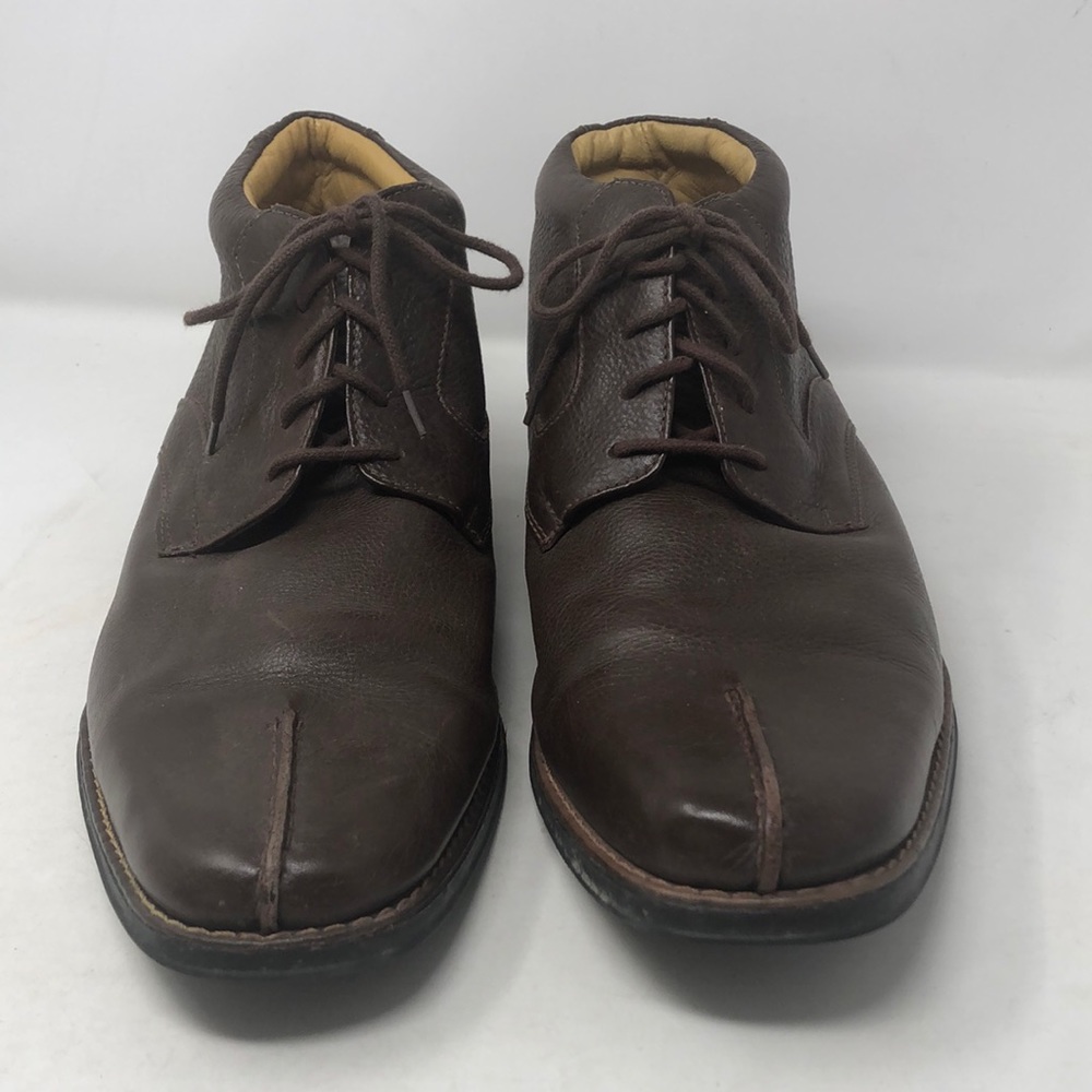 Sandro Comfort Soft and Gel Buttery Soft Chocolate Leather Chukka Boots - Picture 5 of 13